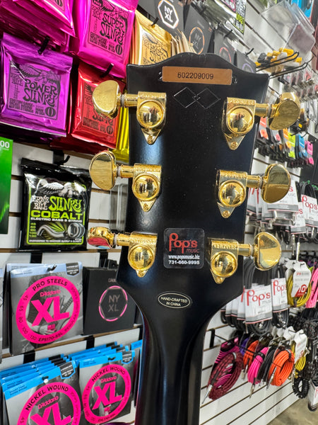 Epiphone Inspired by Gibson Custom Les Paul Custom Quilt Electric Guitar - Cobra Burst 