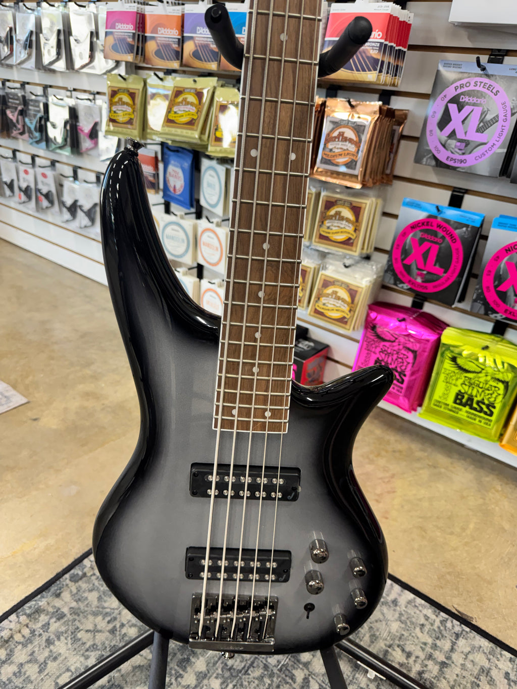 Jackson JS Series JS3V 5-String Spectra Bass - Silverburst