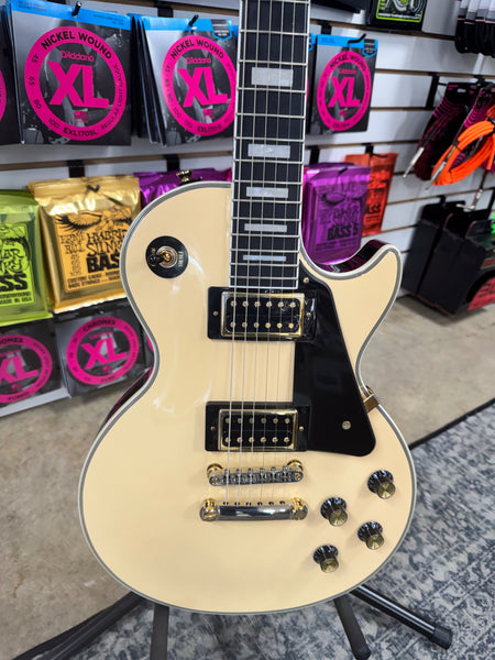 Epiphone Les Paul Custom Blackback - Antique Ivory