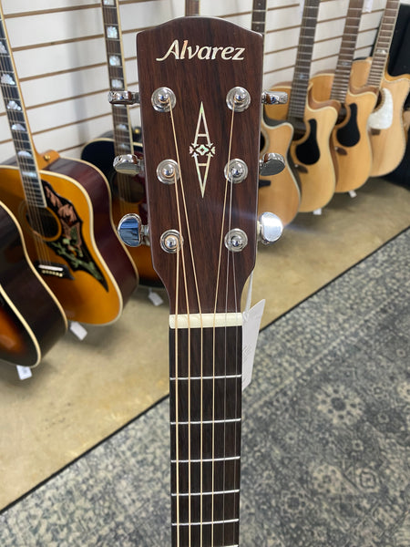 Alvarez AF60 Herringbone Acoustic Guitar - Natural