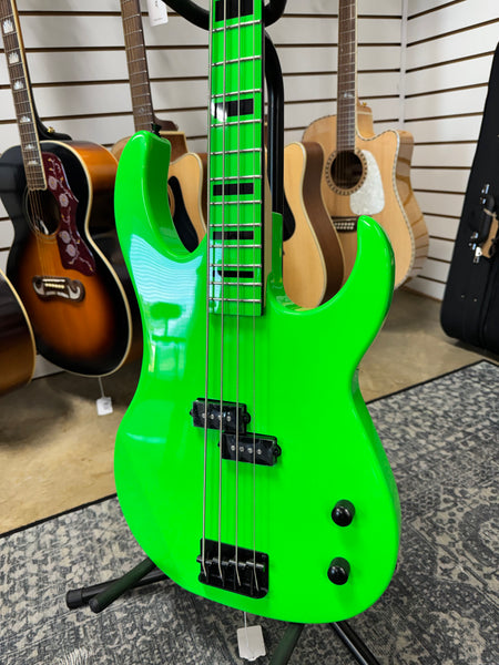 Dean Custom Zone 4-String Bass - Nuclear Green