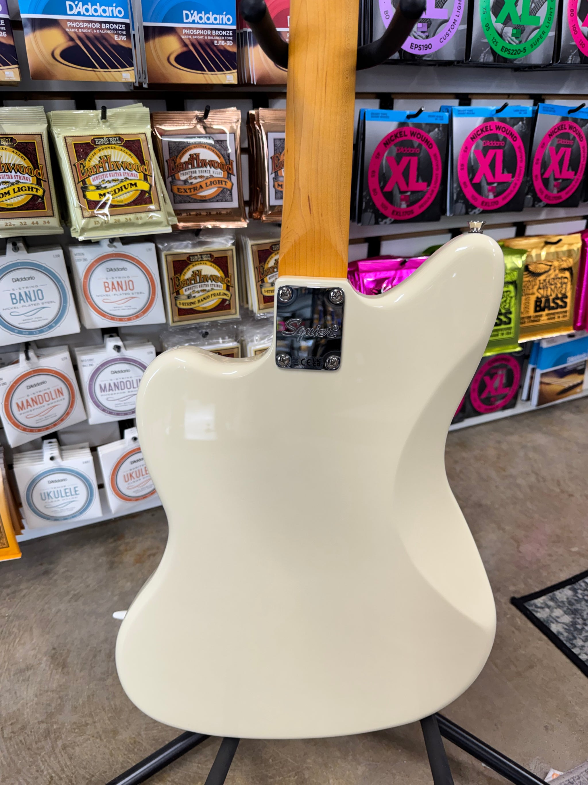 Squier J Mascis Jazzmaster - Vintage White – Pop's Music