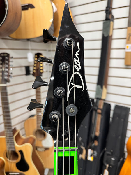Dean Custom Zone 4-String Bass - Nuclear Green