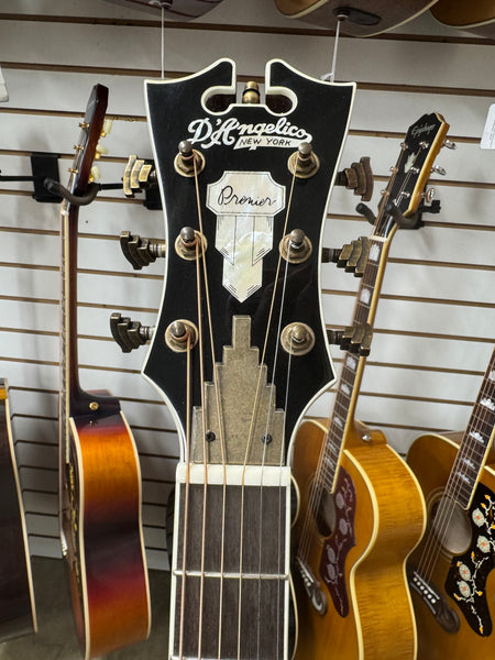 D'Angelico Premier Tammany with Electronics - Trans Black Cherry Burst - B Stock