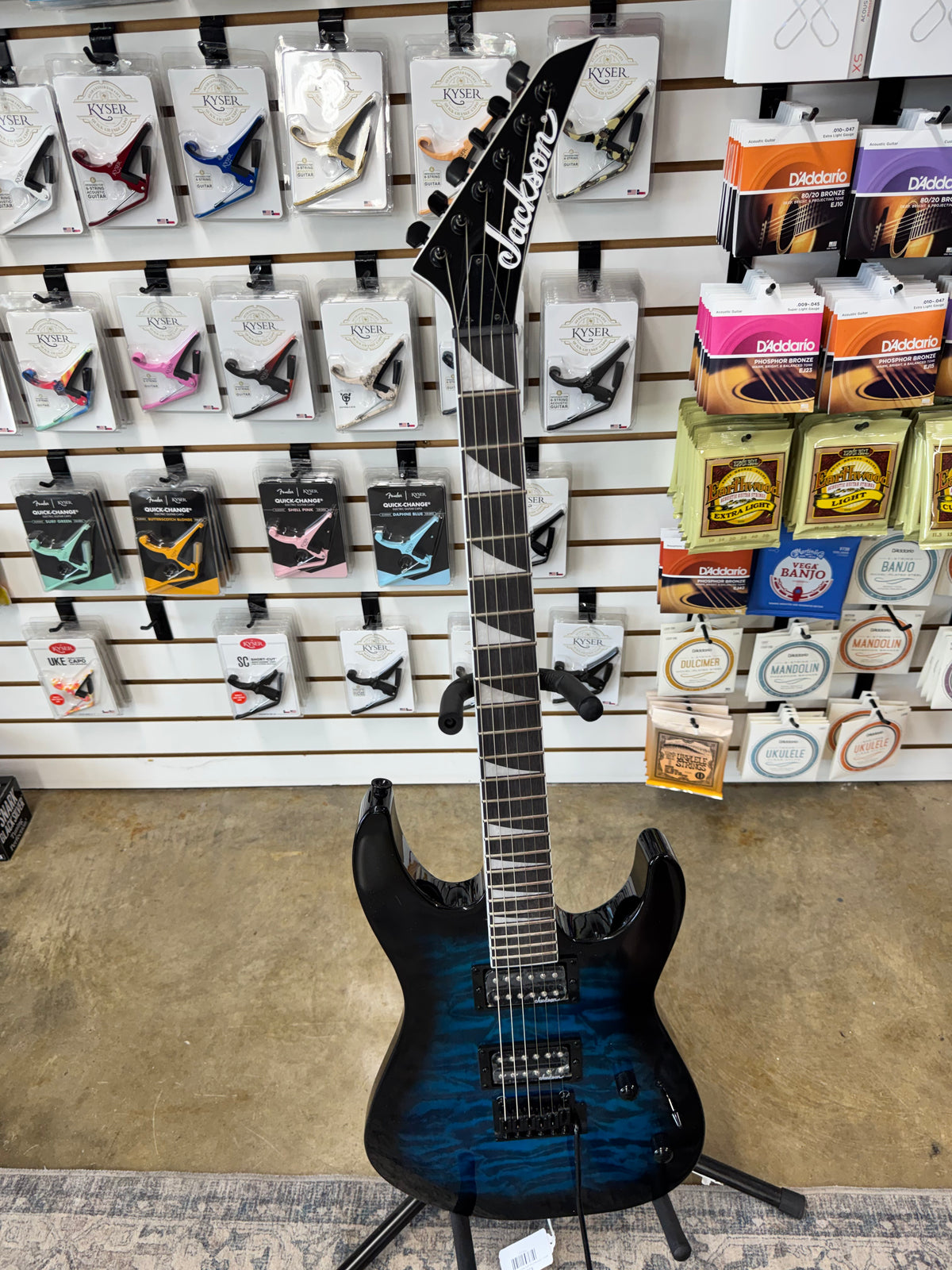 Jackson JS Series Dinky JS20 DKQ 2PT - Transparent Blue