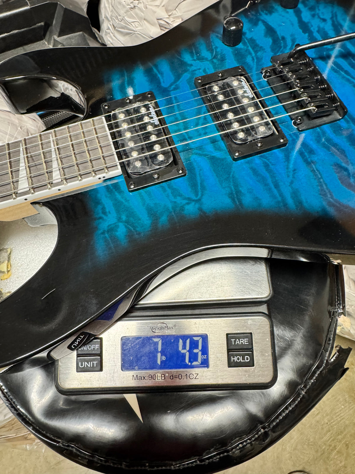 Jackson JS Series Dinky JS20 DKQ 2PT - Transparent Blue