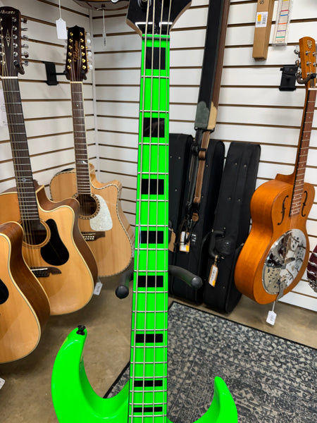 Dean Custom Zone 4-String Bass - Nuclear Green