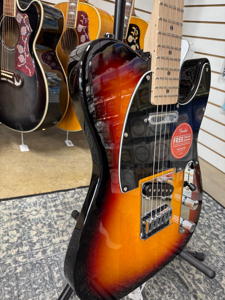 Squier Affinity Telecaster with Maple Fretboard, String Through Body - 3-Tone Sunburst - B Stock