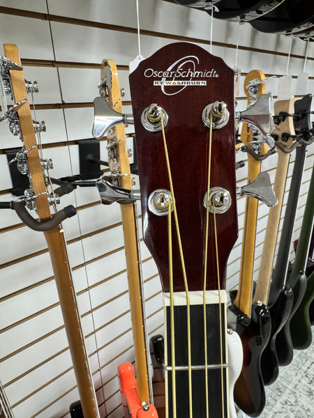 Oscar Schmidt OB100-N Acoustic/Electric Bass - Natural