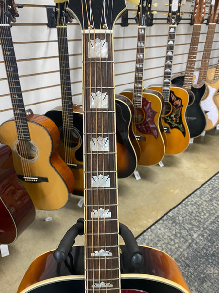 Epiphone J-200 Acoustic Electric Guitar - Aged Vintage Sunburst Gloss