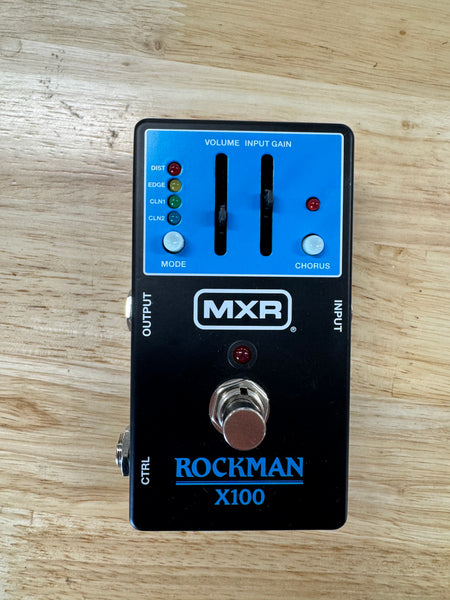MXR MX100 Rockman X100 Analog Tone Processor - Black / Blue - Used