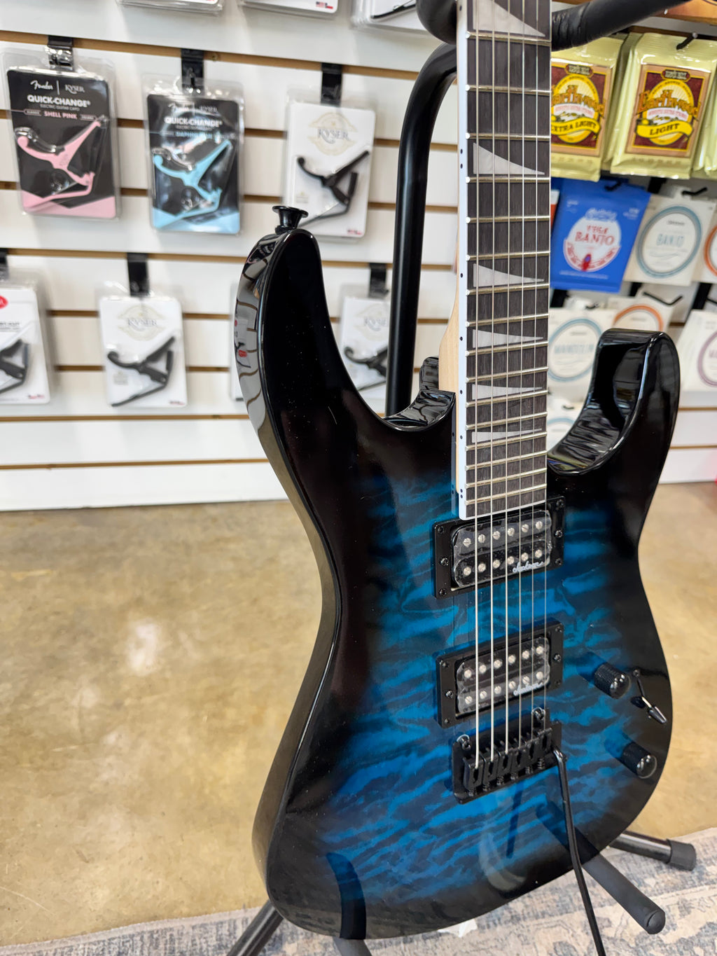Jackson JS Series Dinky JS20 DKQ 2PT - Transparent Blue