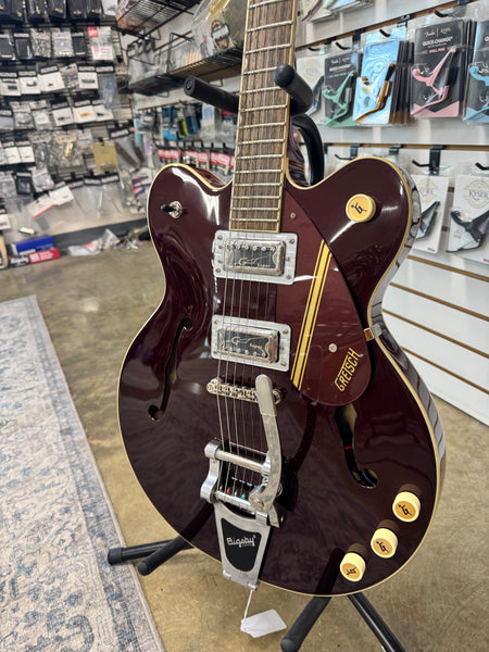 Gretsch G2604T Limited Edition Streamliner Rally II Center Block - Two-Tone Oxblood / Walnut Stain