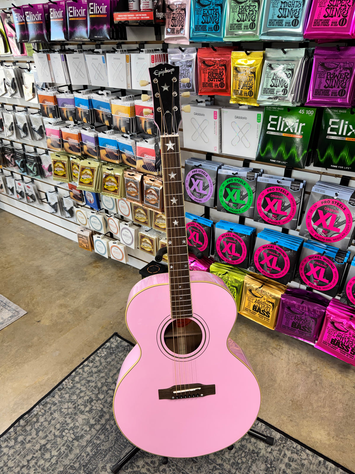 Epiphone J-180 LS - Pink