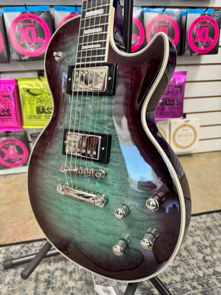 Epiphone Les Paul Custom Modern Quilt - Blueberry Burst