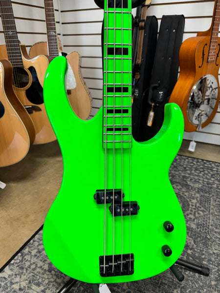 Dean Custom Zone 4-String Bass - Nuclear Green