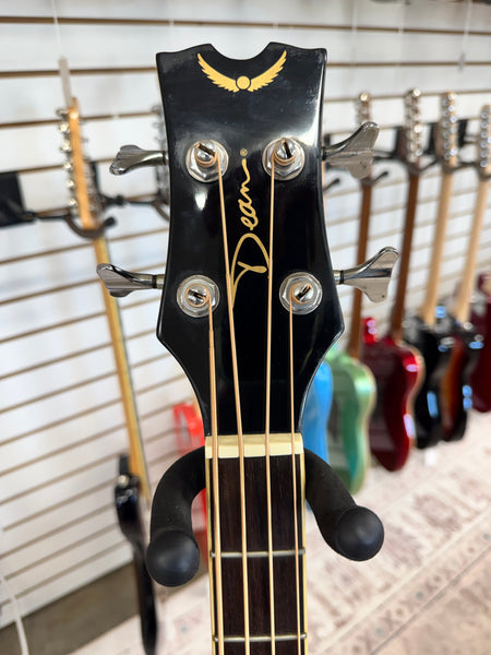 Dean EAB-CBK Acoustic Electric 4 String Bass - Classic Black - Used