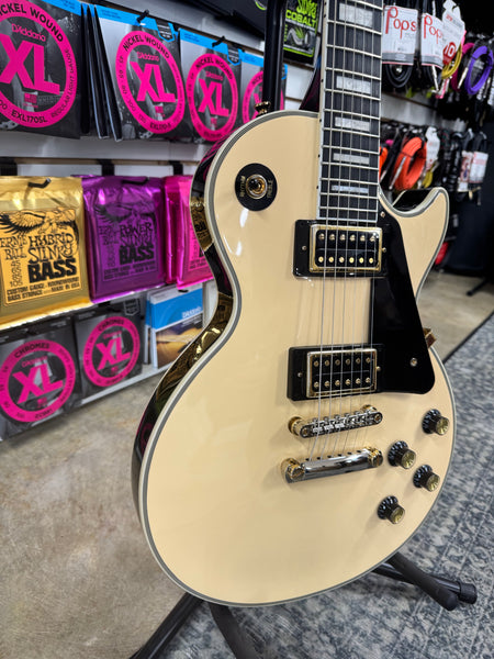 Epiphone Les Paul Custom Blackback - Antique Ivory