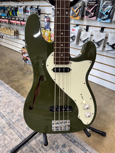Squier Paranormal Precision Bass Thinline SJ - Olive