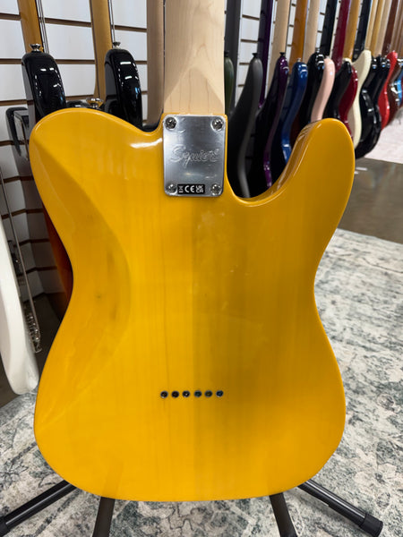 Squier Affinity Telecaster Left-Handed with String-Through Bridge - Butterscotch Blonde - B Stock