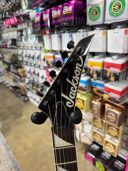 Jackson JS Series JS32T Rhoads with Amaranth Fretboard - White with Black Bevels