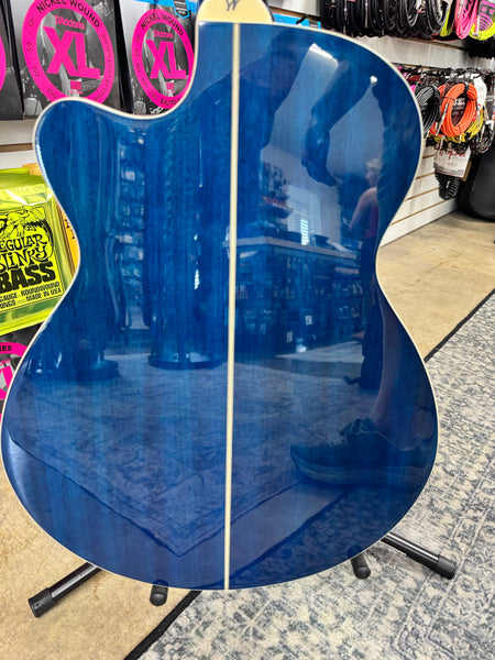 Washburn Festival EA15 - Flame Transparent Blue