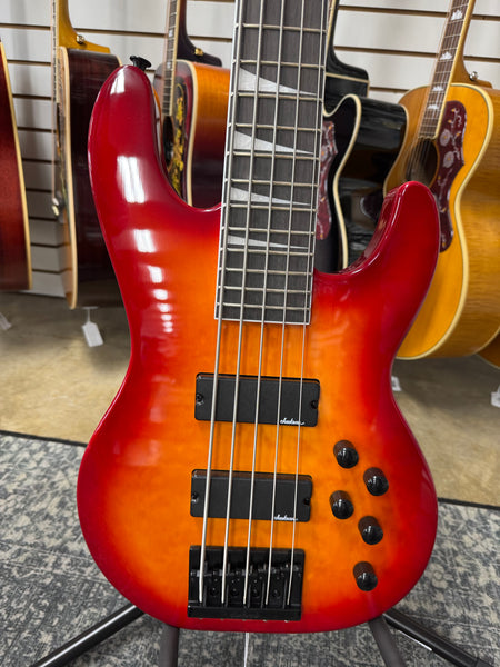 Jackson JS Series JS3VQ 5-String Concert Bass - Present - Cherry Burst - B Stock