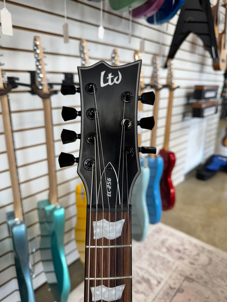 ESP LTD EC-257 7 String Electric Guitar - Black Satin