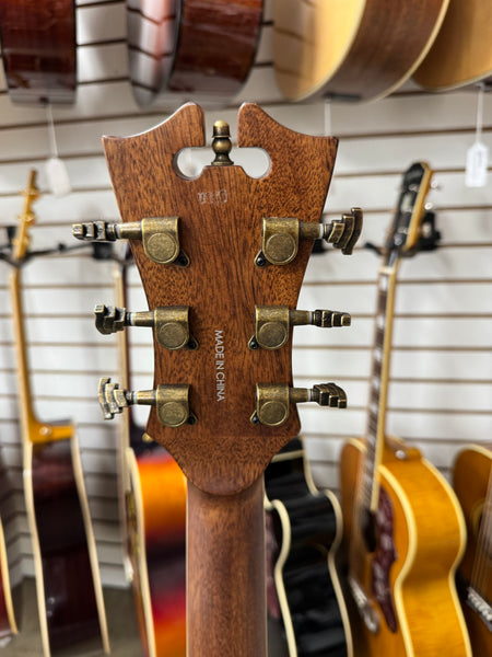D'Angelico Premier Lexington Dreadnought - Trans Black Cherry Burst - B Stock