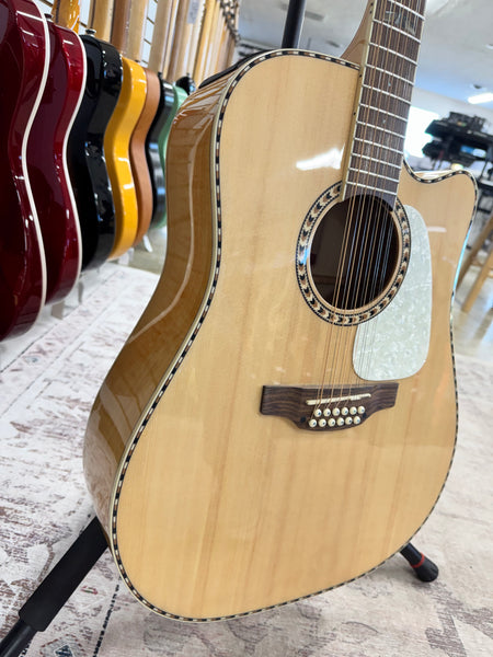 Takamine GD74CE Unison 12-String Acoustic-Electric Guitar - Natural
