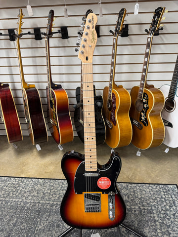 Squier Affinity Telecaster with Maple Fretboard, String Through Body - 3-Tone Sunburst - B Stock