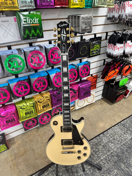 Epiphone Les Paul Custom Blackback - Antique Ivory