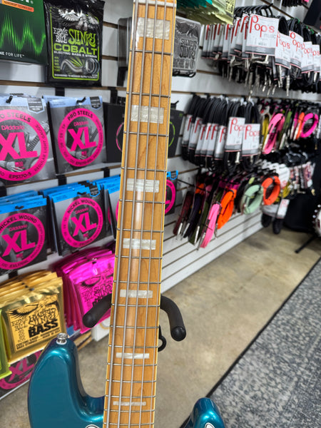 Squier Classic Vibe Active '70s Jazz Bass V - Ocean Turquoise