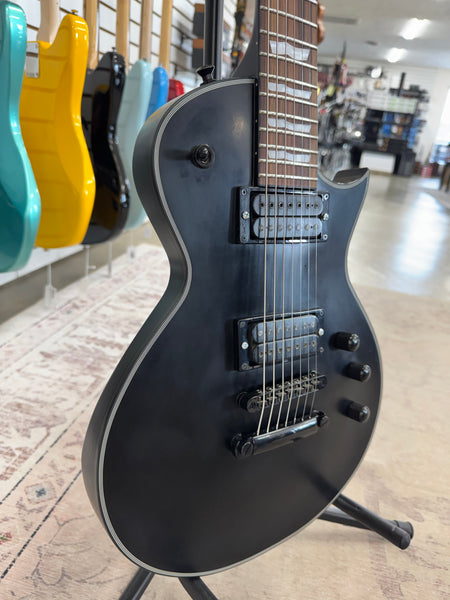 ESP LTD EC-257 7 String Electric Guitar - Black Satin
