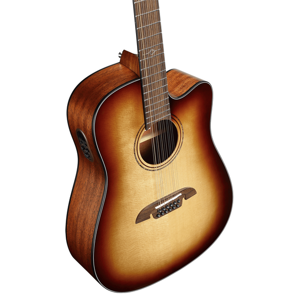 Alvarez AD60ce Shadowburst 12-string Acoustic-Electric Guitar - Shadowburst