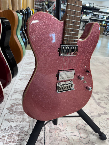 Cerberus Hermes 6VT Electric Guitar - Pink Sparkle - B Stock
