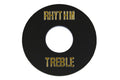 Allparts AP-0663-023 RHYTHM AND TREBLE SWITCH RING Black