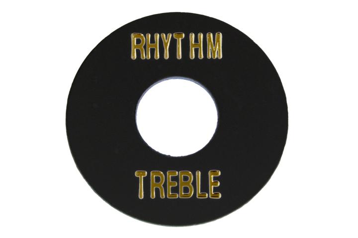Allparts AP-0663-023 RHYTHM AND TREBLE SWITCH RING Black