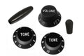 Allparts PK-0178-023 COMPLETE KNOB SET FOR STRATOCASTER® Black