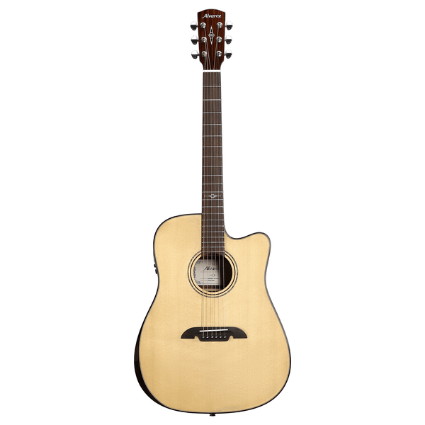 Alvarez AED90ce Armrest Dreadnought Acoustic Electric Guitar - Natural