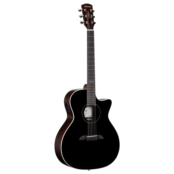 Alvarez AG70ce_Black Grand Auditorium Acoustic Electric Guitar - Black