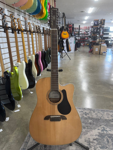 Alvarez AD60ce 12 Artist Series 12 String Acoustic Guitar with Built in Electronics - Natural - Used