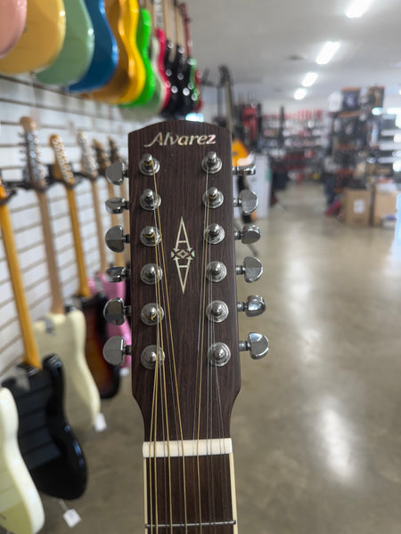 Alvarez AD60ce 12 Artist Series 12 String Acoustic Guitar with Built in Electronics - Natural - Used