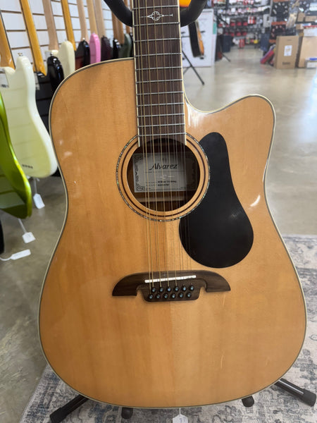 Alvarez AD60ce 12 Artist Series 12 String Acoustic Guitar with Built in Electronics - Natural - Used