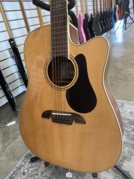 Alvarez AD60ce 12 Artist Series 12 String Acoustic Guitar with Built in Electronics - Natural - Used