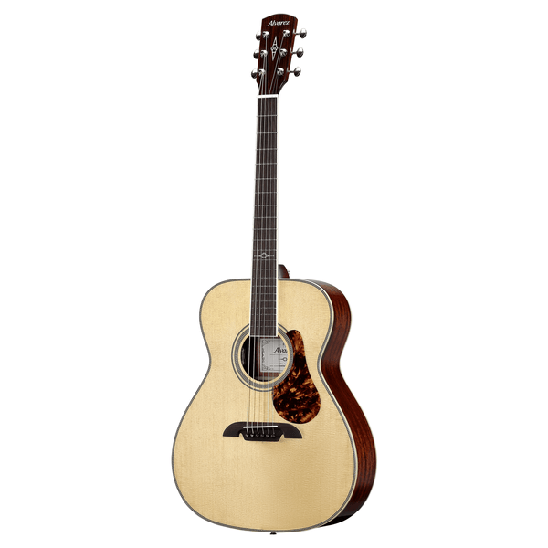 Alvarez MF60e Herringbone Masterworks Series Acoustic-Electric Folk Acoustic Electric Guitar - Natural