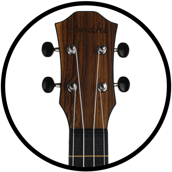 Amahi HCLF445 Soprano Ukulele with Bag - Bocote Top