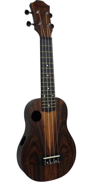 Amahi HCLF445 Soprano Ukulele with Bag - Bocote Top