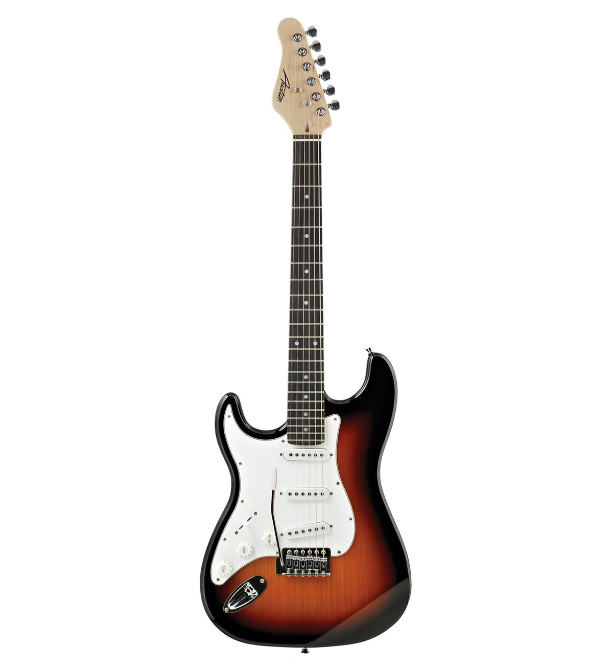 Austin AST100LSB Left Handed Double Cutaway Electric Guitar - Sunburst