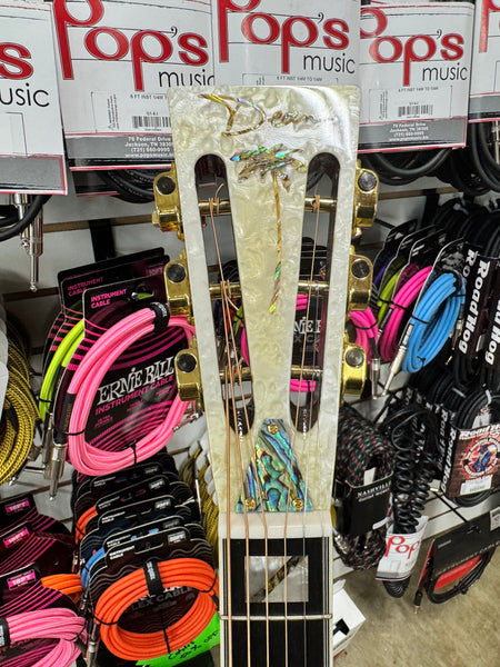 Dean RESCG Folk Series Thin Body Resonator with Electronics - Chrome/Gold